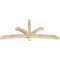 Ekena Millwork Davenport Rough Sawn Timber Gable Bracket, Douglas Fir, 84"W x 38"H x 4"D x 4"F, 11/12 Pitch GBW084X38X0404DAV00RDF - alternate 2